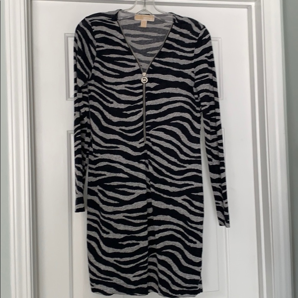 Michael Kors Stripped Sweater Dress